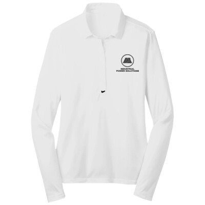 Women's IPS Long Sleeved White Polo  Thumbnail